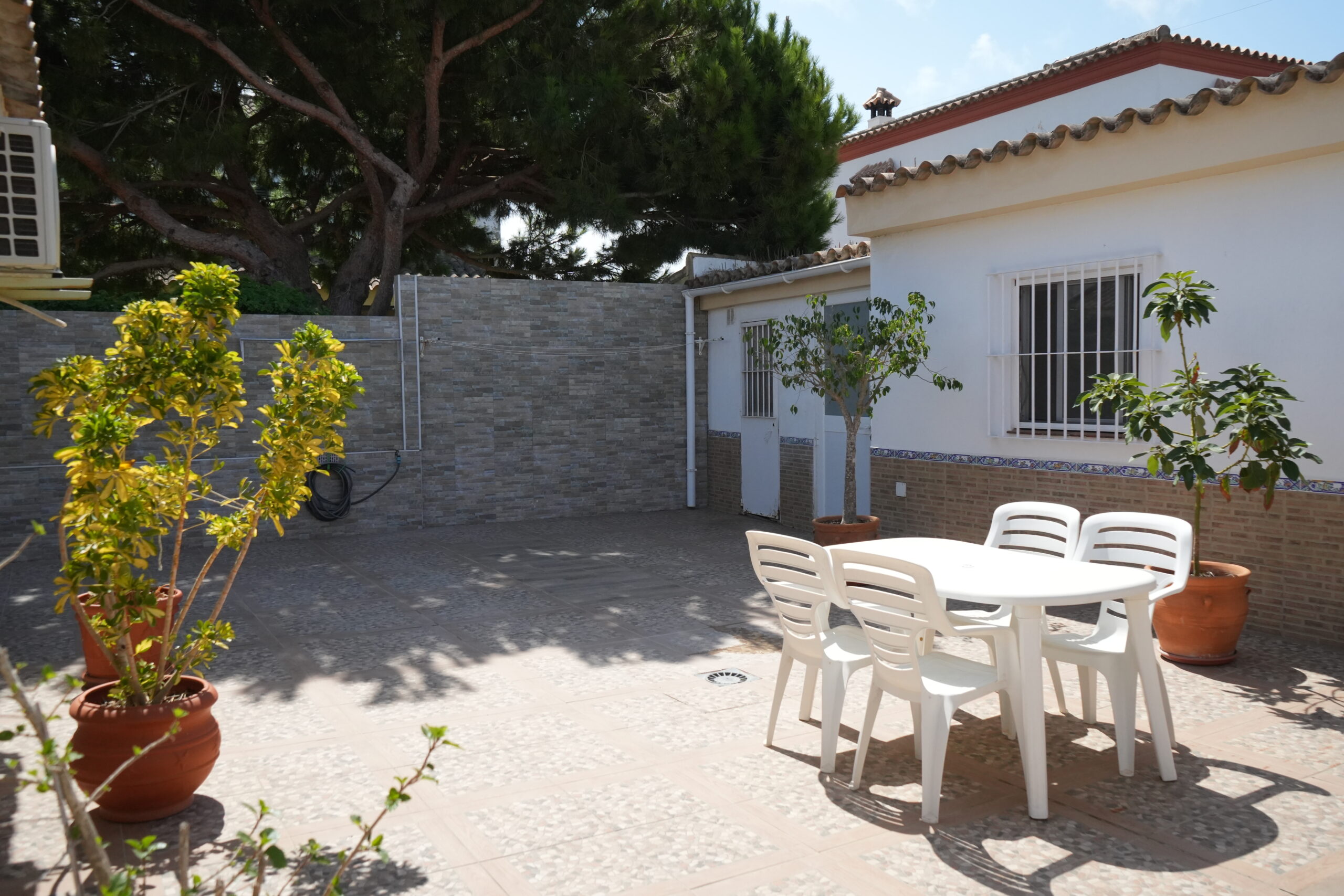 Patio trasero chalet Urb. Bella Bahía El Puerto de Santa María